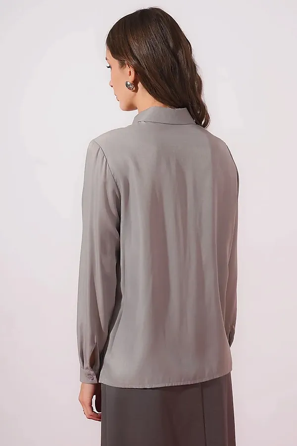 Блузка CLEVER, серый - фото 2