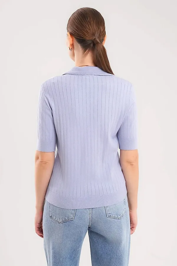 Джемпер CLEVER, т.голубой - фото 2