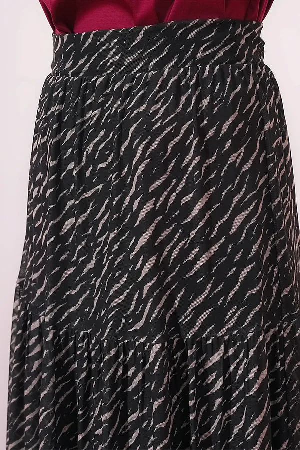 Юбка CLEVER, чёрный/св.бежевый - фото 2