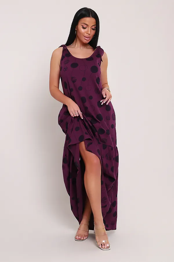 Сарафан летний длинный 002 НАТАЛИ, фиолетовый - фото 2