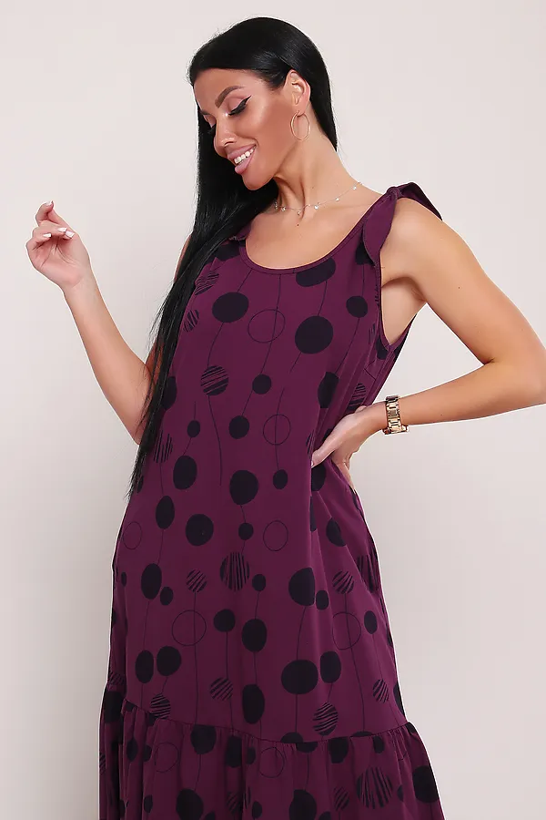 Сарафан летний длинный 002 НАТАЛИ, фиолетовый - фото 2