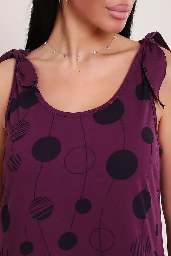 Сарафан летний длинный 002 НАТАЛИ, фиолетовый - фото 2