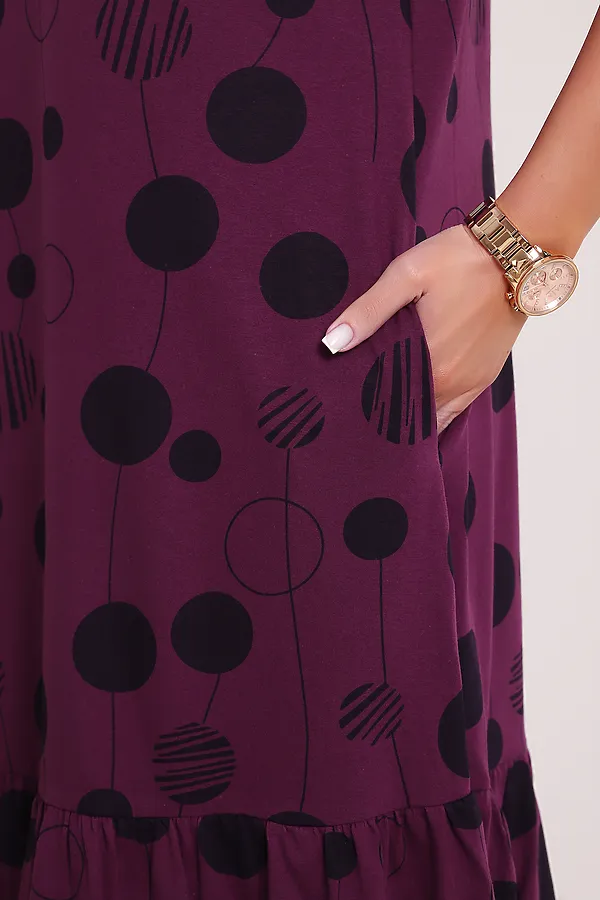 Сарафан летний длинный 002 НАТАЛИ, фиолетовый - фото 2