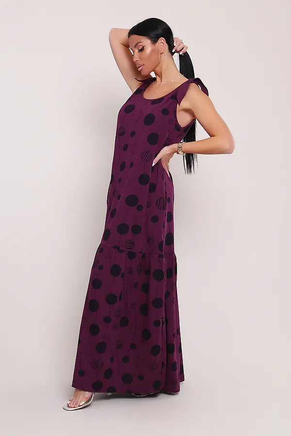 Сарафан летний длинный 002 НАТАЛИ, фиолетовый - фото 2