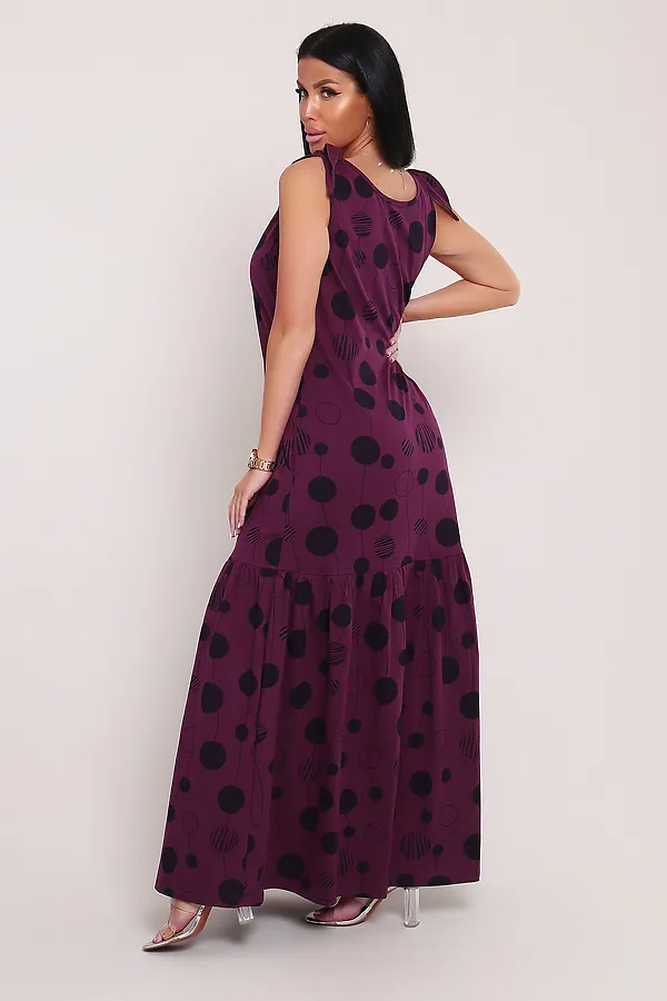 Сарафан летний длинный 002 НАТАЛИ, фиолетовый - фото 2