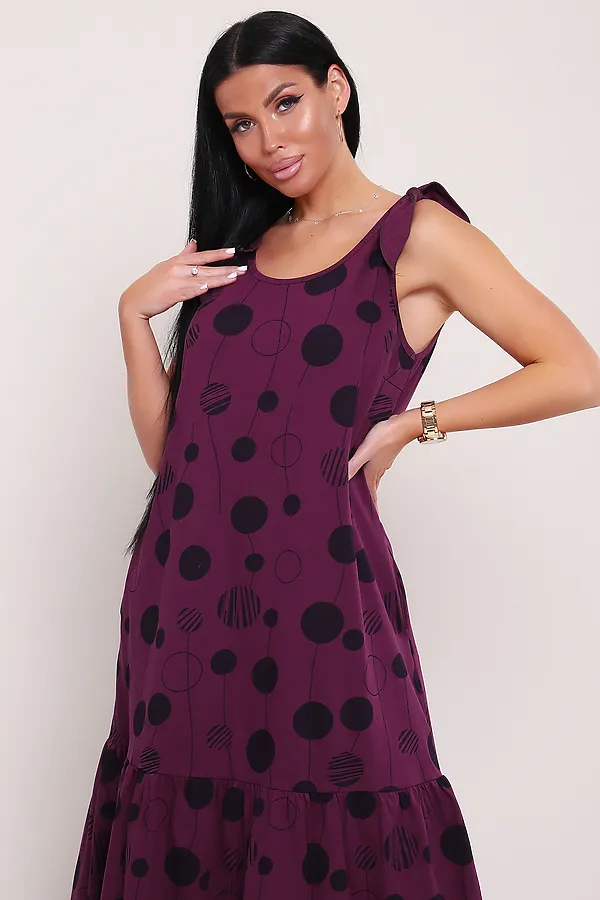Сарафан летний длинный 002 НАТАЛИ, фиолетовый - фото 2