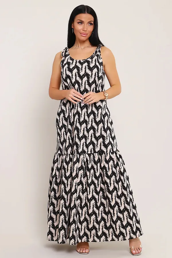 Сарафан летний длинный 002 НАТАЛИ, капучино - фото 2