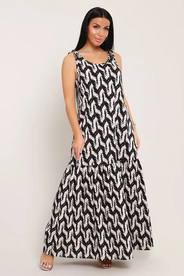 Сарафан летний длинный 002 НАТАЛИ, капучино - фото 2