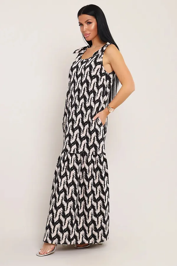 Сарафан летний длинный 002 НАТАЛИ, капучино - фото 2