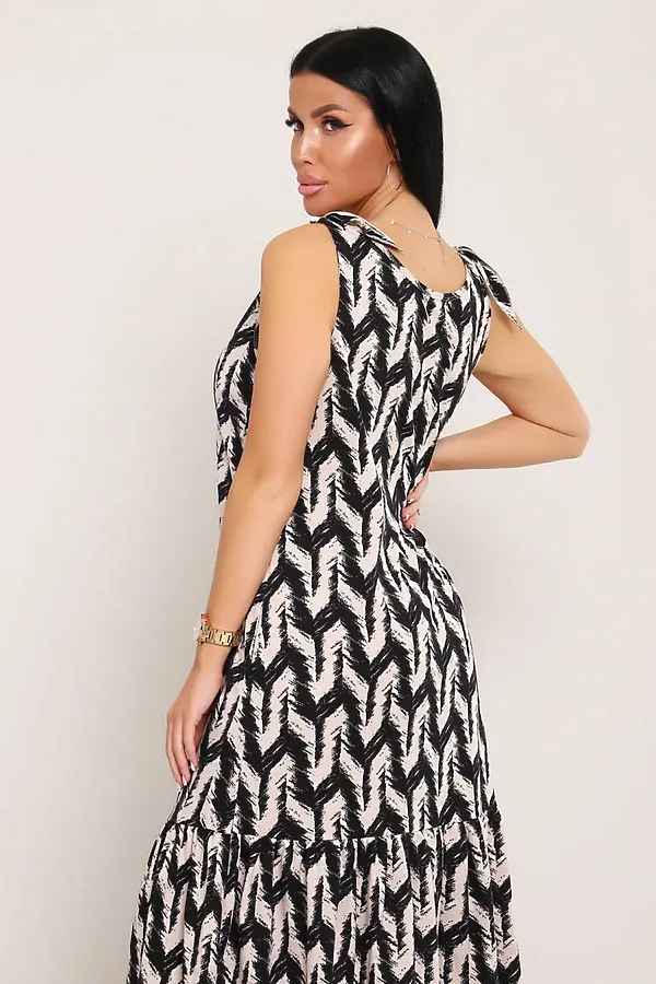 Сарафан летний длинный 002 НАТАЛИ, капучино - фото 2