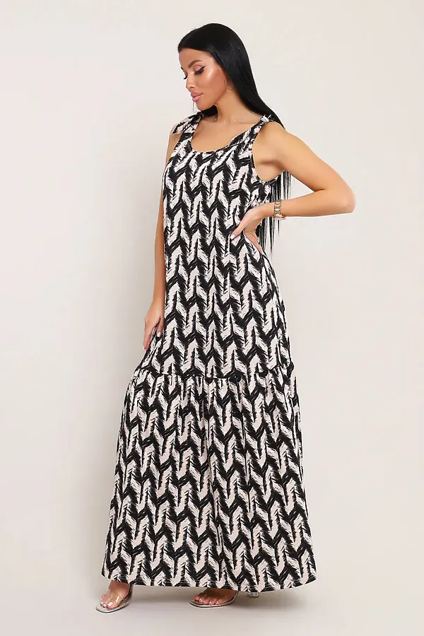 Сарафан летний длинный 002 НАТАЛИ, капучино - фото 2