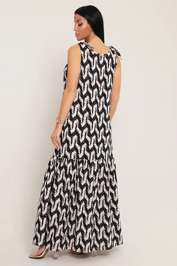 Сарафан летний длинный 002 НАТАЛИ, капучино - фото 2