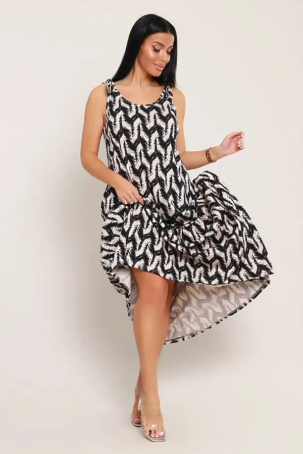 Сарафан летний длинный 002 НАТАЛИ, капучино - фото 2