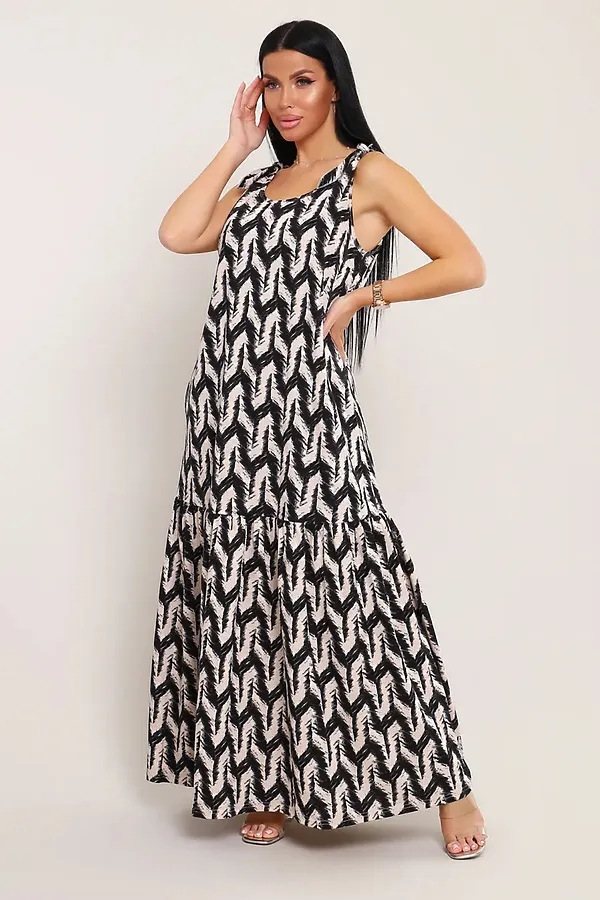 Сарафан летний длинный 002 НАТАЛИ, капучино - фото 2