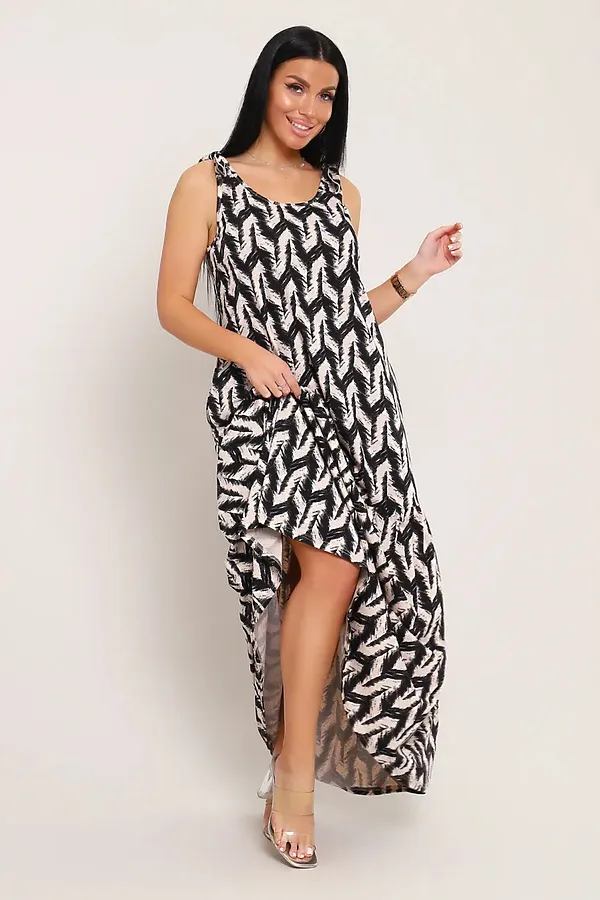 Сарафан летний длинный 002 НАТАЛИ, капучино - фото 2