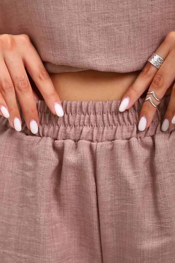 Костюм с шортами КЖ-001 НАТАЛИ, бежевый - фото 2