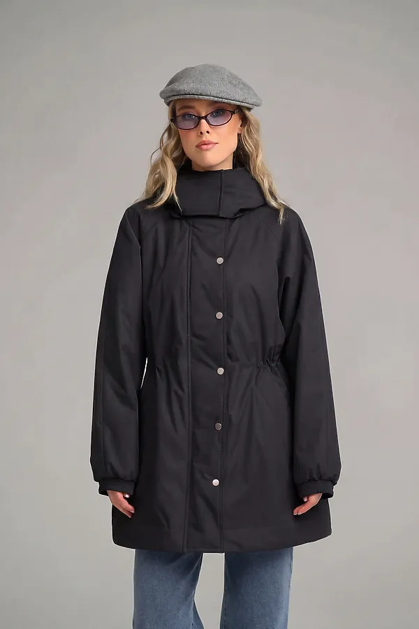 Плащ женский HOOPS, черный - фото 2