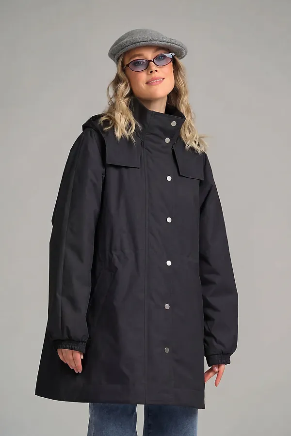 Плащ женский HOOPS, черный - фото 2