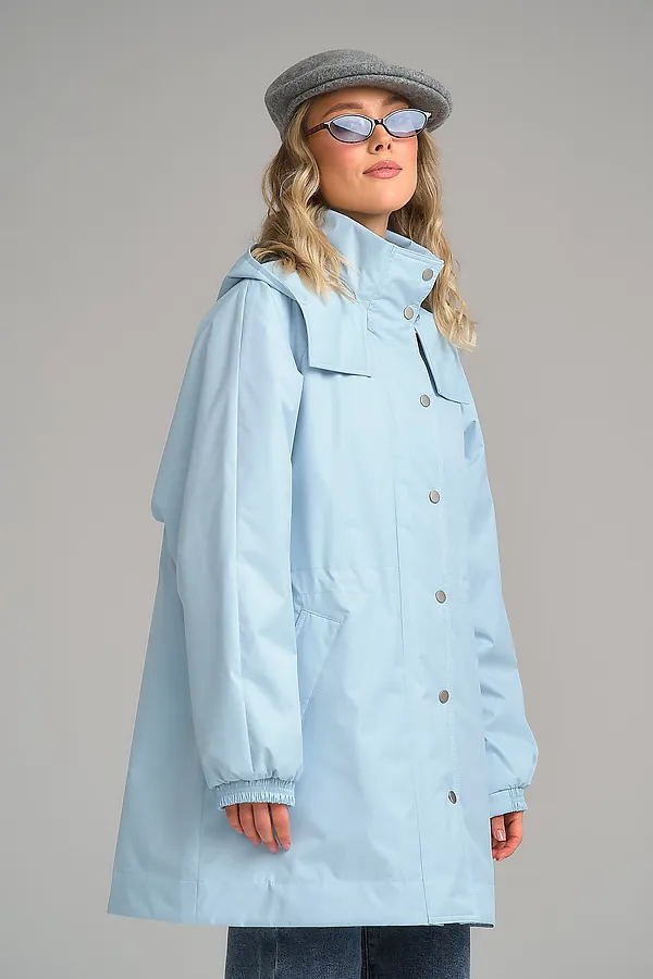 Плащ женский HOOPS, голубой - фото 2