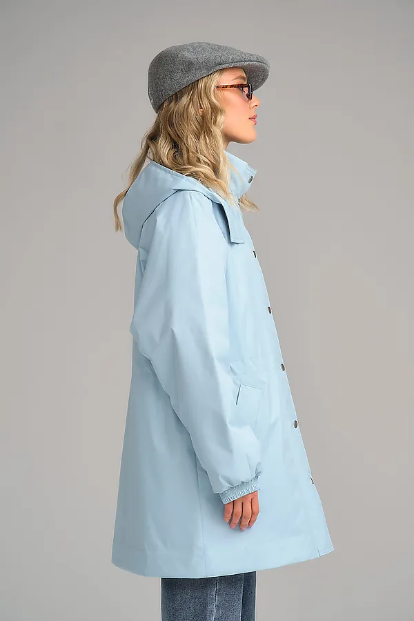 Плащ женский HOOPS, голубой - фото 2