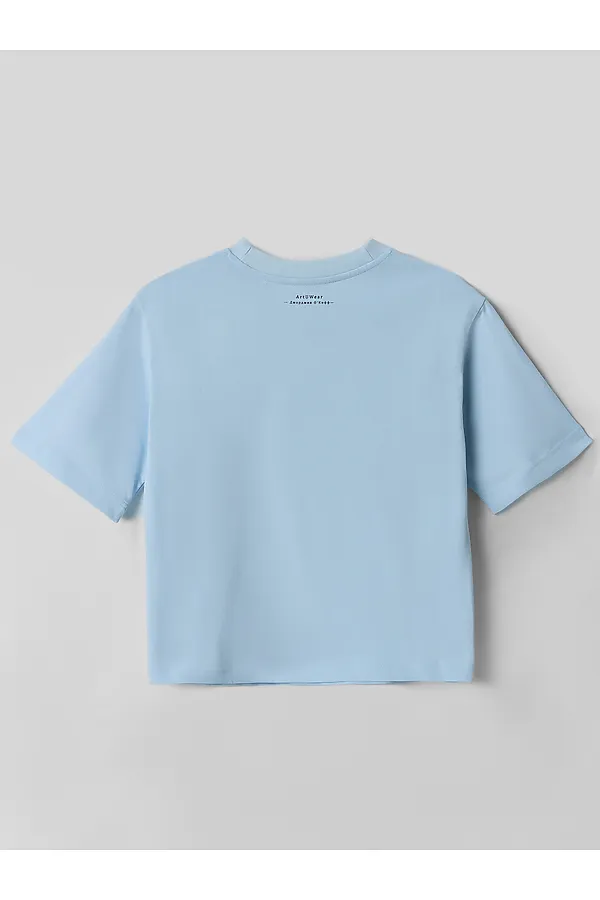 Футболка женская MARK FORMELLE, кристалл +печать - фото 2