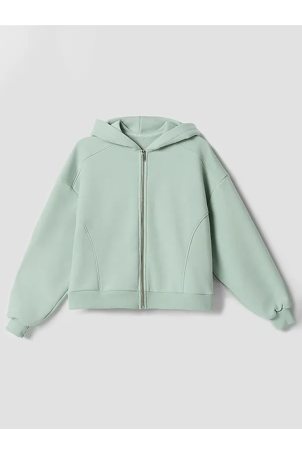 Толстовка женская MARK FORMELLE, н.зеленый +печать - фото 2