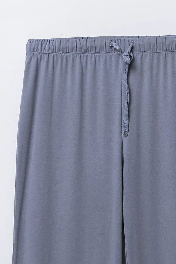 Брюки MARK FORMELLE, цветы на сизом - фото 2