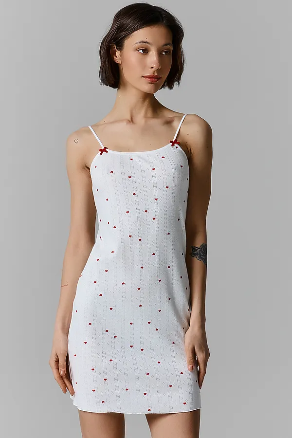 Сорочка ночная женская MARK FORMELLE, красные сердечки1 - фото 2