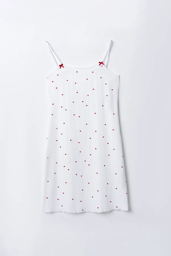 Сорочка ночная женская MARK FORMELLE, красные сердечки1 - фото 2