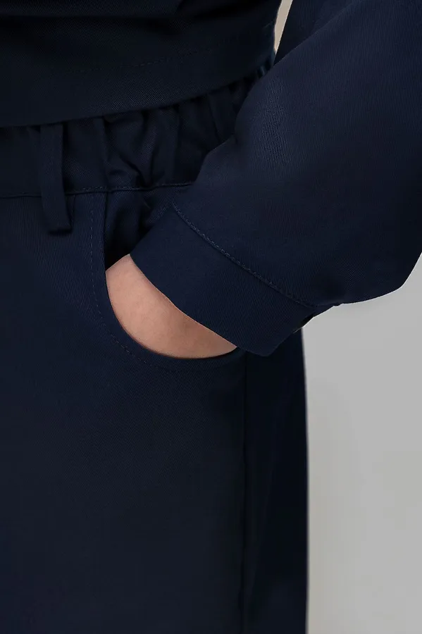 Костюм из ткани саржевого переплетения BODO, темно-синий - фото 2