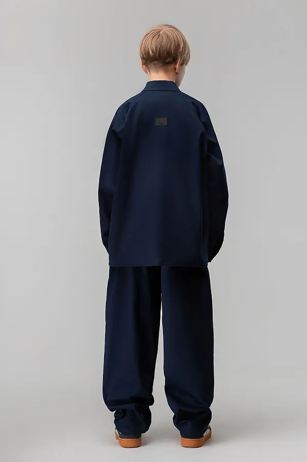 Костюм из ткани саржевого переплетения BODO, темно-синий - фото 2