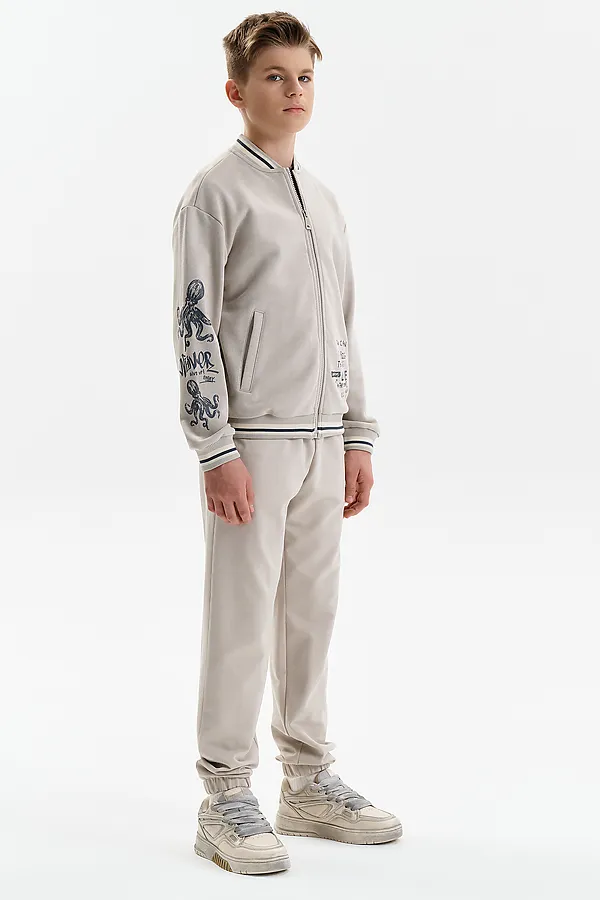 Брюки для мальчиков PELICAN, светло-серый - фото 2