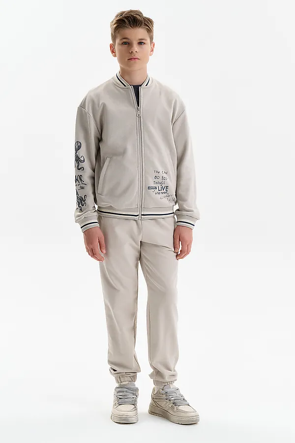 Брюки для мальчиков PELICAN, светло-серый - фото 2