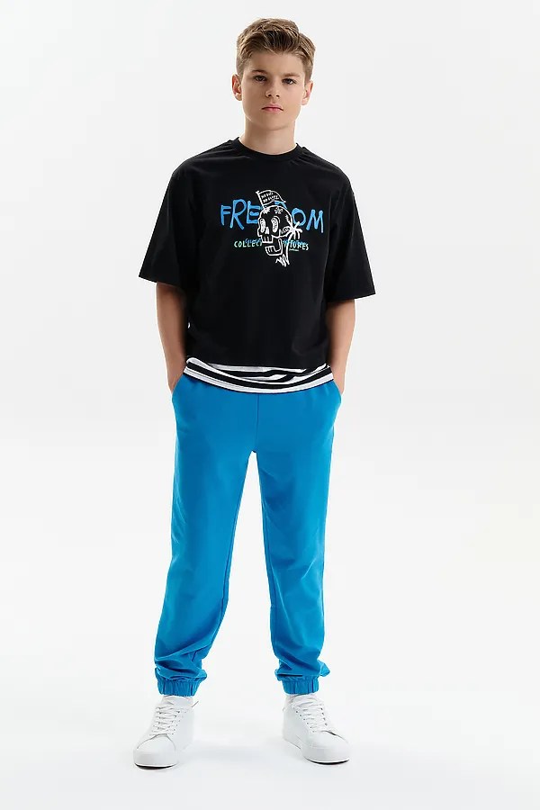 Брюки для мальчиков PELICAN, лазурный - фото 2