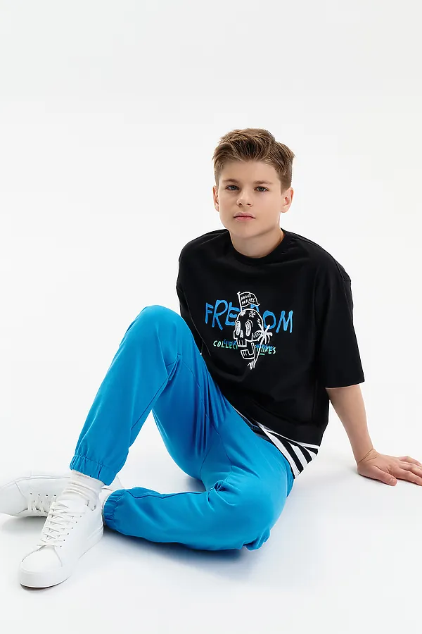 Брюки для мальчиков PELICAN, лазурный - фото 2