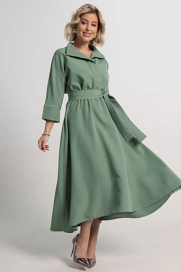 Платье Лорита LADY TAIGA, серо-зеленое - фото 2