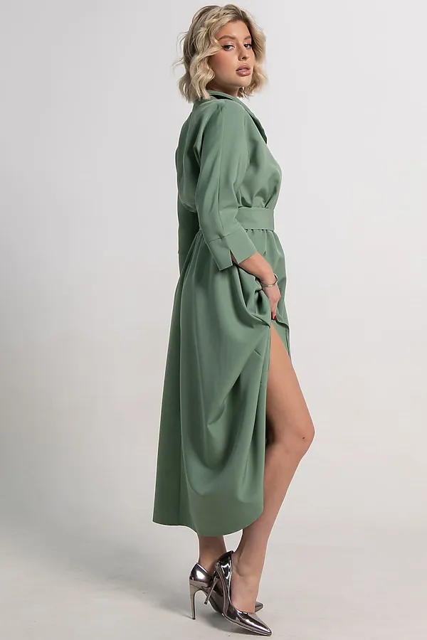 Платье Лорита LADY TAIGA, серо-зеленое - фото 2