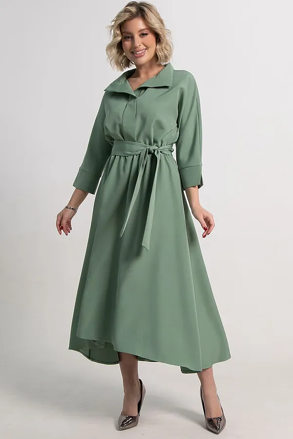 Платье Лорита LADY TAIGA, серо-зеленое - фото 2