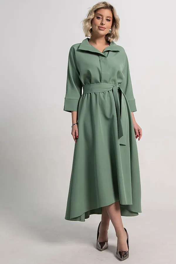 Платье Лорита LADY TAIGA, серо-зеленое - фото 2