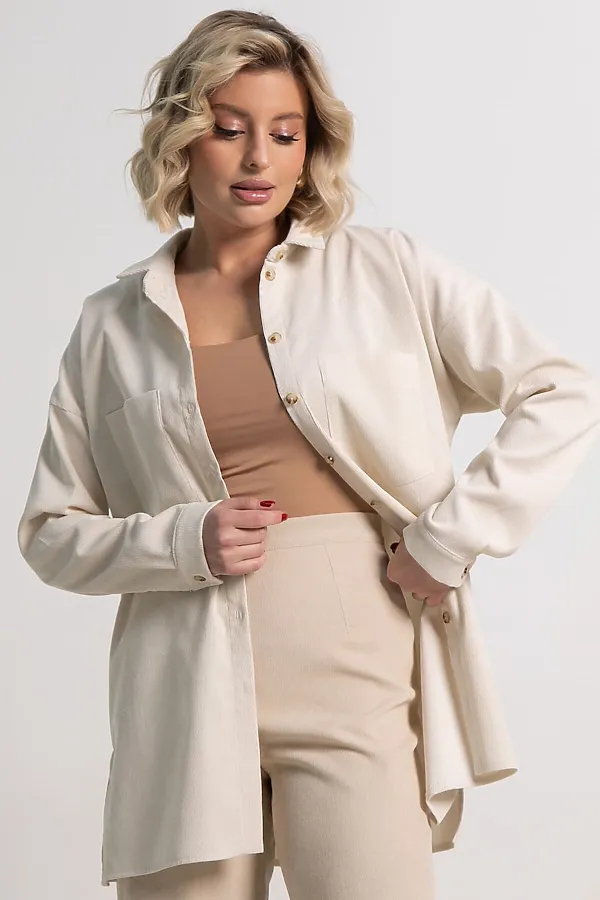 Рубашка Доротея LADY TAIGA, молочная - фото 2