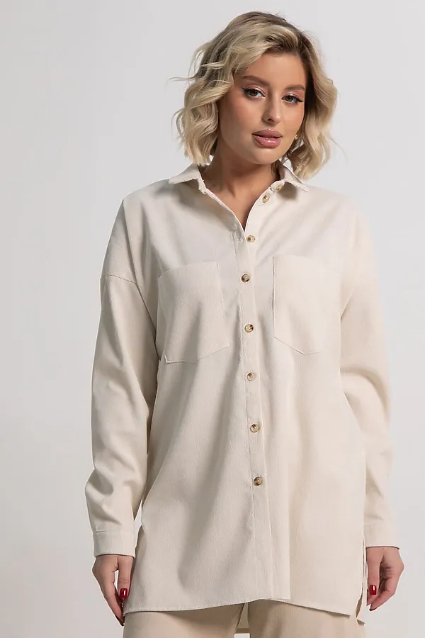 Рубашка Доротея LADY TAIGA, молочная - фото 2