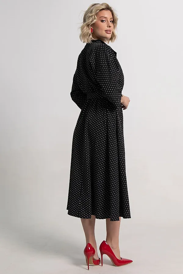 Платье Доминанта НЬЮ LADY TAIGA, черное/горох - фото 2