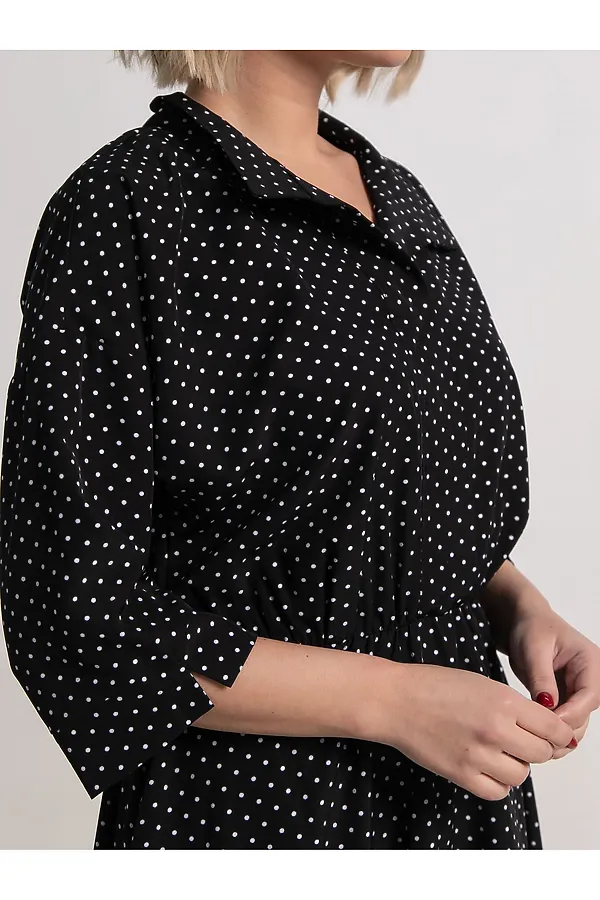 Платье Доминанта НЬЮ LADY TAIGA, черное/горох - фото 2