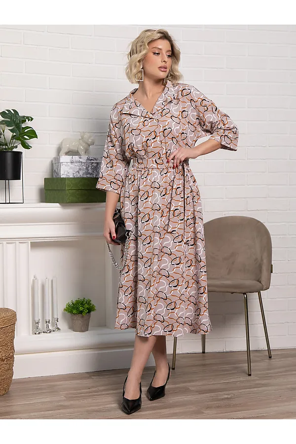 Платье Доминанта НЬЮ LADY TAIGA, бежевое - фото 2