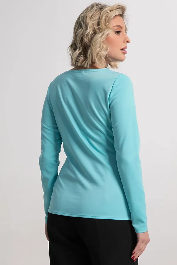 Блуза Тильда LADY TAIGA, бирюзовая - фото 2