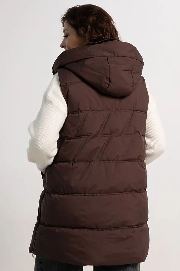Жилет утепленный Вега LADY TAIGA, горький шоколад - фото 2