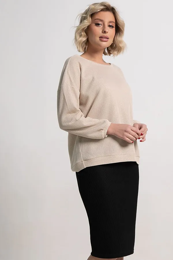 Костюм с юбкой Совершенство форм LADY TAIGA, бежево-черный - фото 2