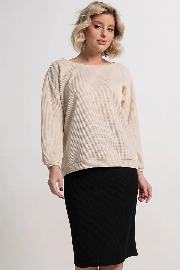 Костюм с юбкой Совершенство форм LADY TAIGA, бежево-черный - фото 2