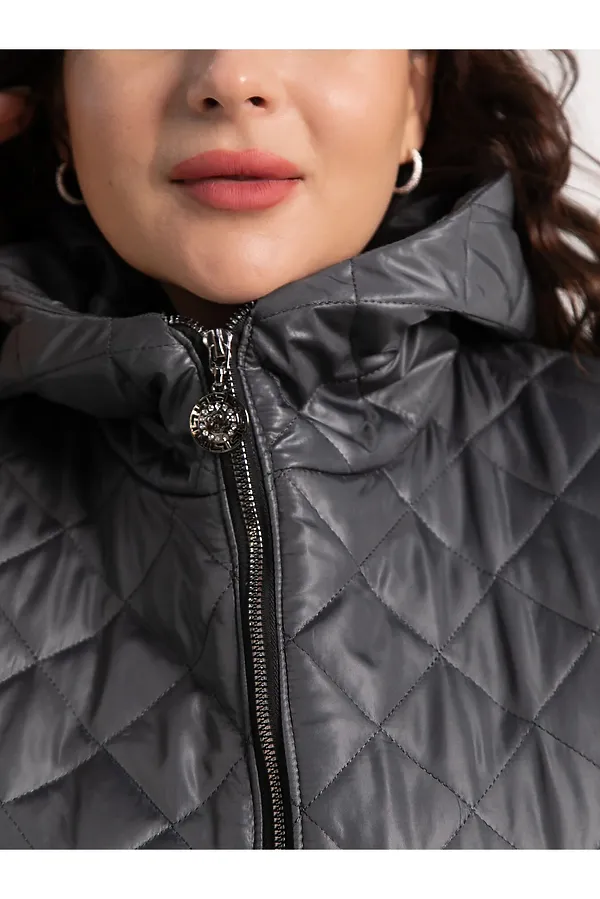 Жилет утепленный Фирменный стиль LADY TAIGA, графит - фото 2