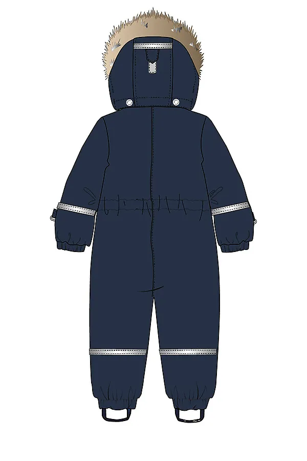 Комбинезон детский текстильный с полиуретановым покрытием для мальчиков PLAYTODAY, тёмно-синий - фото 2